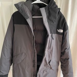 Mens North Face parka
